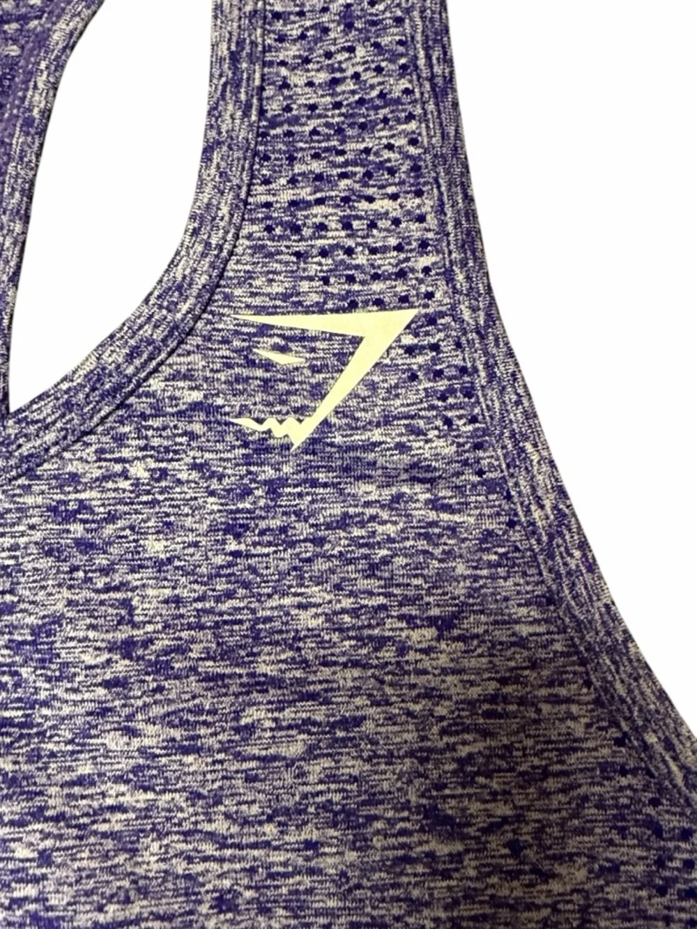 Gymshark Vital Seamless Tank Purple Marl Racerback Sculpting Athleisure Top S - Picture 10 of 10